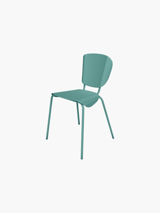 Chaise Batchair, chaise en métal. Son design fonctionne tres bien avec la collection Ankara. Cette chaise colorée apporte une vraie touche de design à l'espace.