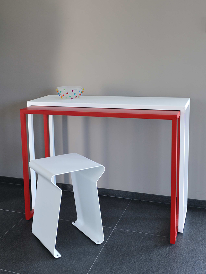 Tabouret Fun, Luc Jozancy, conçu pour l'intérieur
