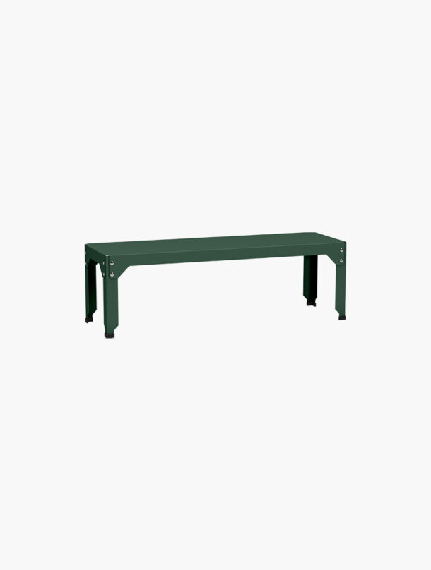 Banc Zef, en métal coloré, usage intérieur comme extérieur, Made in France