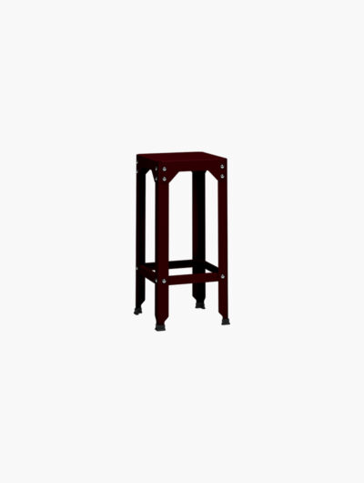 Tabouret haut Hegoa, Luc Jozancy, acier galvanisé à l'intérieur comme à l'extérieur
