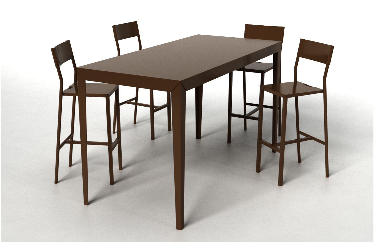 Table mange debout - Menuiserie Bertin