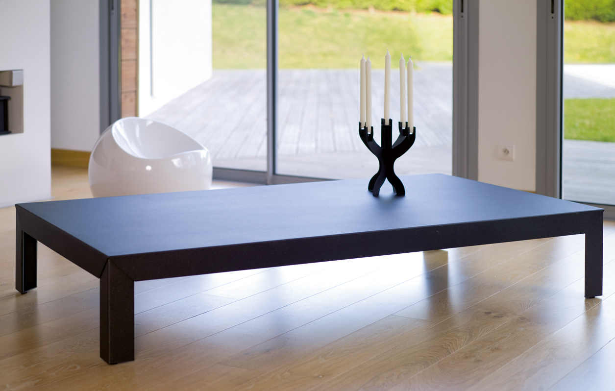 Table basse 180 x 100 cm Hégoa Matière Grise