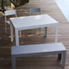 Table rectangle de jardin, en aluminium, disponible dans de nombreuses couleurs, et nombreuses dimension. 140x90, 180x90